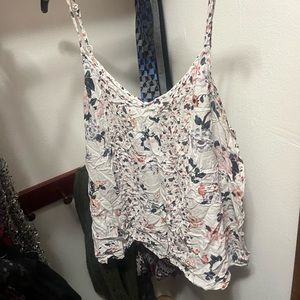 White floral , cami tank